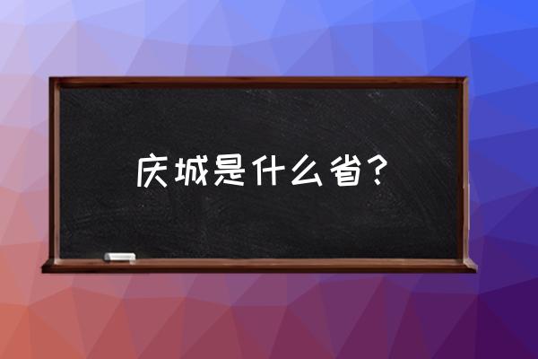 庆城有没有宠物店 庆城是什么省？