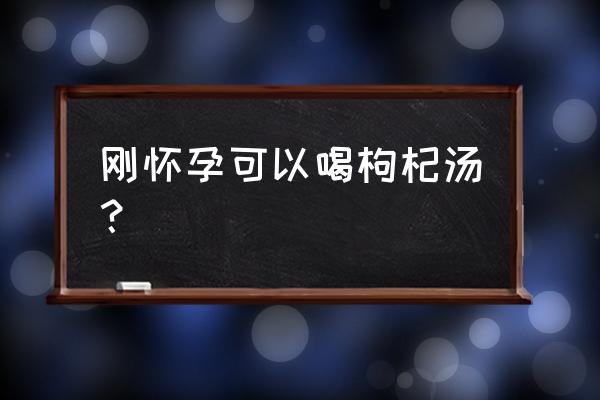 怀孕初期喝水饮食时间表 刚怀孕可以喝枸杞汤？