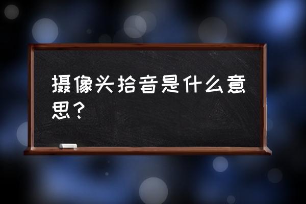 监控拾音器安装后什么样子 摄像头拾音是什么意思？