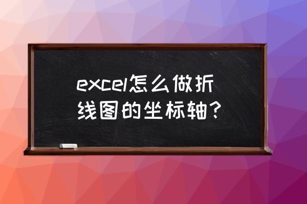 用excel做多种数据的曲线图 excel怎么做折线图的坐标轴？