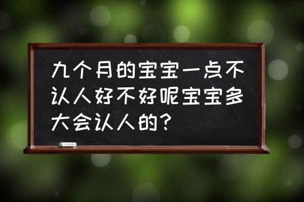 六个多月宝宝认人怎么改善 九个月的宝宝一点不认人好不好呢宝宝多大会认人的？