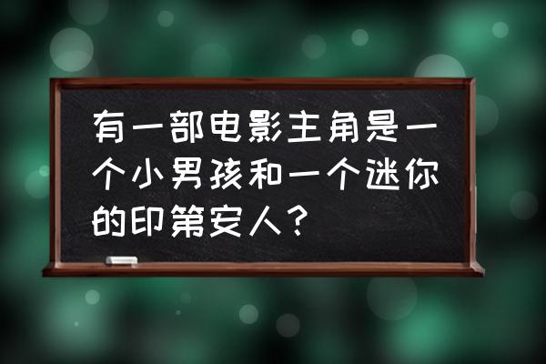 好看的法语电影中法字幕 有一部电影主角是一个小男孩和一个迷你的印第安人？