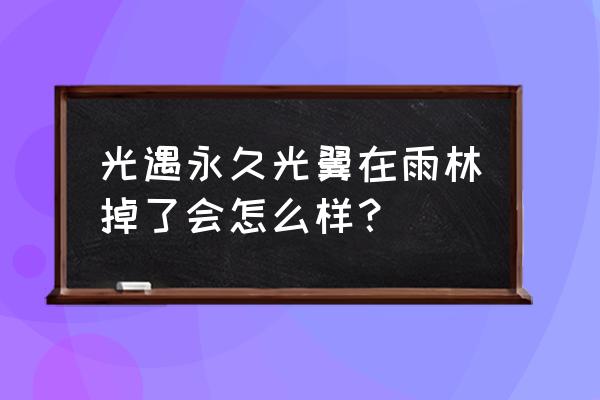 光遇永久光翼掉了怎么恢复 光遇永久光翼在雨林掉了会怎么样？