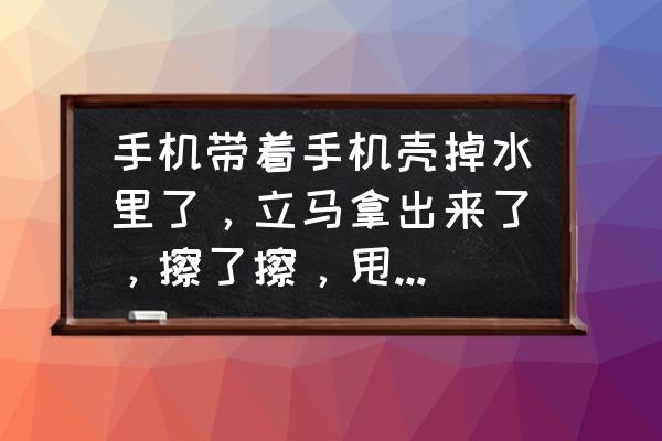 洗板水可以用来清洗手机后盖吗 手机带着手机壳掉水里了，立马拿出来了，擦了擦，甩甩也没多少水，还？