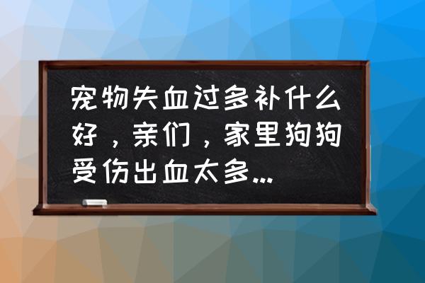 产后大出血吃什么补血效果最好 宠物失血过多补什么好，亲们，家里狗狗受伤出血太多，谁知道吃什么对它补血最好？