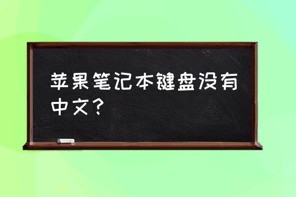 mac系统怎么设置中文模式 苹果笔记本键盘没有中文？